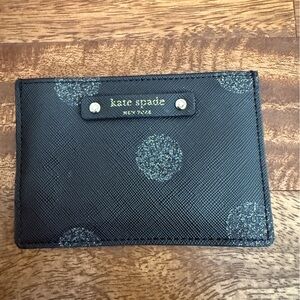 Kate spade polka dot card holder